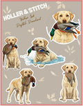 Yellow Lab Digital Sticker Pack - 5 designs by Holler & Stitch