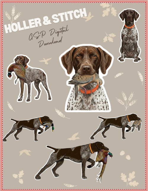 GSP Digital Sticker Pack - 7 designs by Holler & Stitch